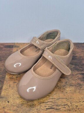 Tap Shoe Weissman Beginner Hook & Loop W2600 Child Girl 7CM Caramel beige brown